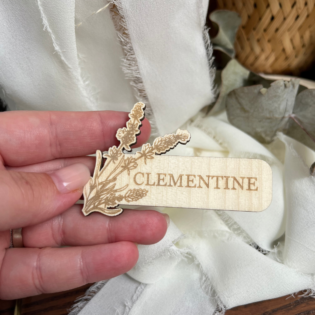 marque-place mariage lavande