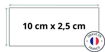 Dimension 10x2,5cm plaque boite aux lettres personnalisées