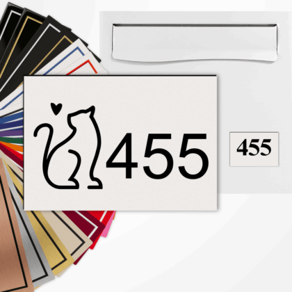 Numéros de boîte aux lettres avec ou sans motif